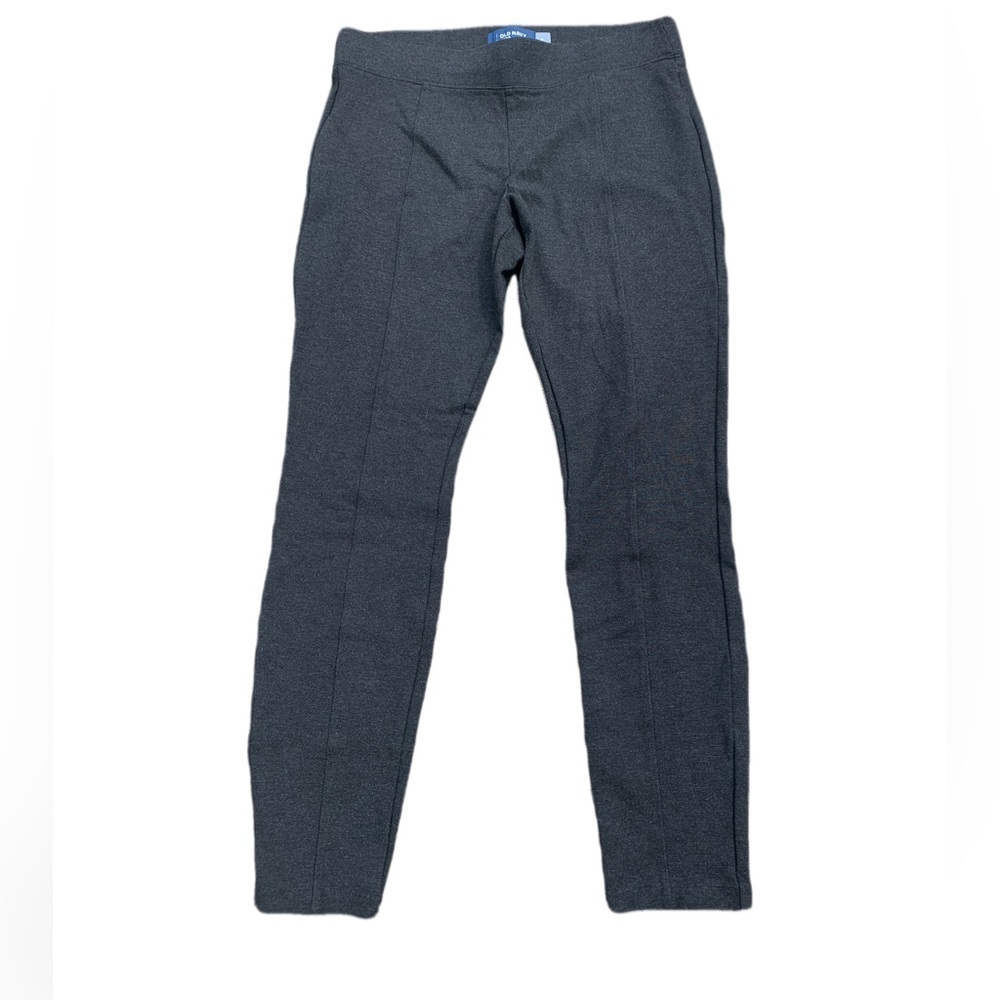 💜 Old Navy Stevie Skinny Pants/Leggings - Size M - Dark Grey Ponte Knit